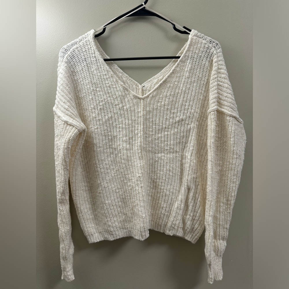 White Knit Sweater XS